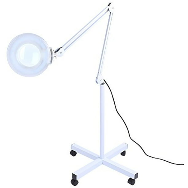 Adelmanlawyers Com Optical Inspection Apparatus Ysis Professional Adjustable Arm Magnifier Lamp With 4 Wheels Rolling Base 5x Magnifying Floor Stand Rolling Floor Stand, Magnifying Lamp With Caster Base